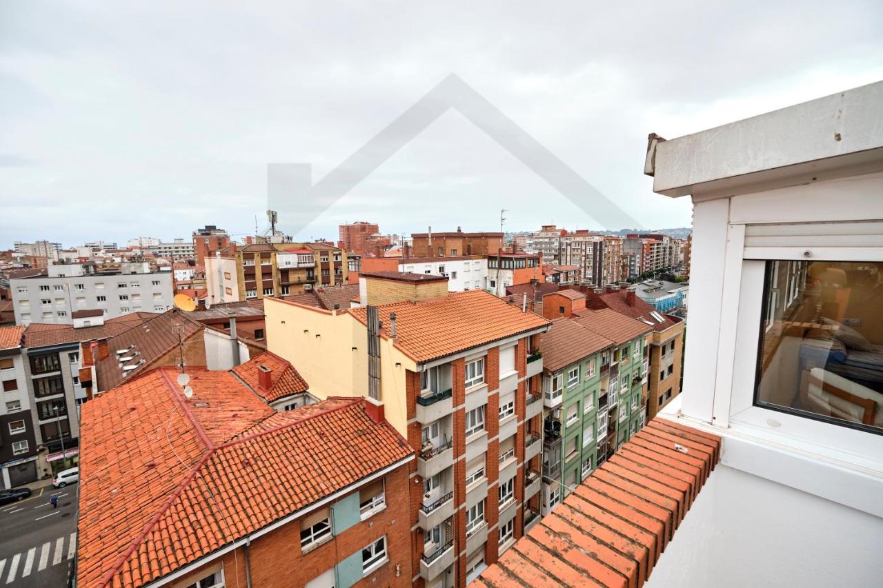 Espectacular Atico A Un Paso Del Centro De Gijon Bed & Breakfast Bagian luar foto